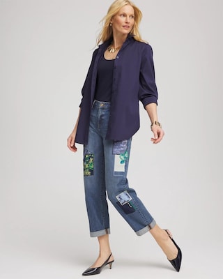 Stretch-Sateen Shirt click to view larger image.