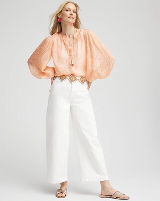 Metallic Jacquard Blouse click to view larger image.