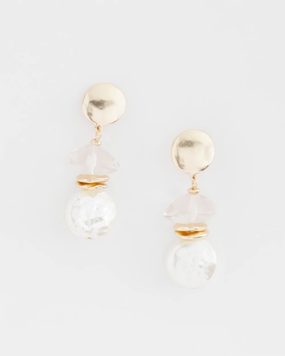 Faux Pearl Drop Earrings