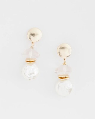Faux Pearl Drop Earrings