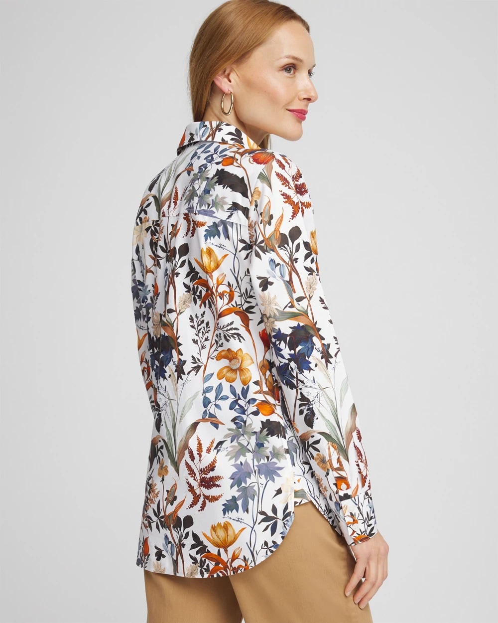 No Iron™ Autumn Print Shirt