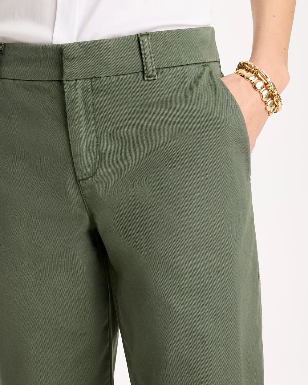 Relaxed Boyfriend Chino Crop Pants click to view larger image.