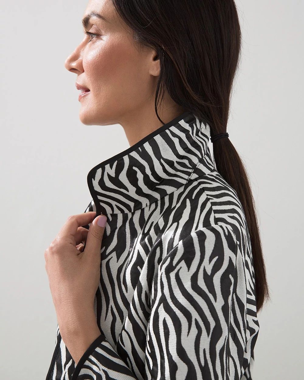 Travelers Collection Animal Jacquard Jacket