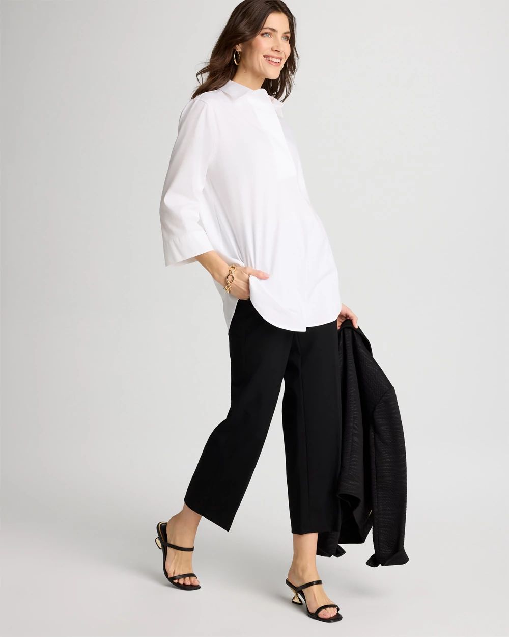 Juliet Lightweight Straight Crop Pants