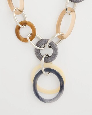 Chico's Originals Circle Pendant Necklace click to view larger image.