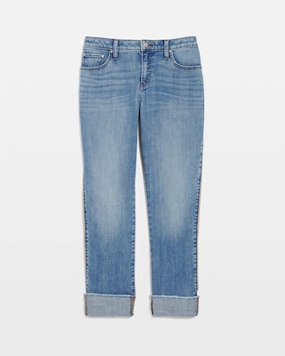 Girlfriend Roll Cuff Crop Jeans click to view larger image.