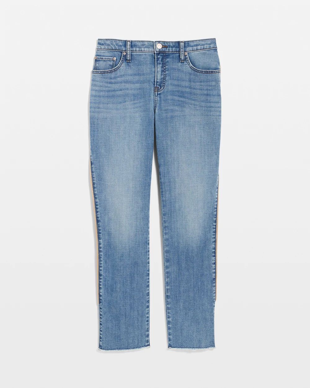 Girlfriend Roll Cuff Crop Jeans