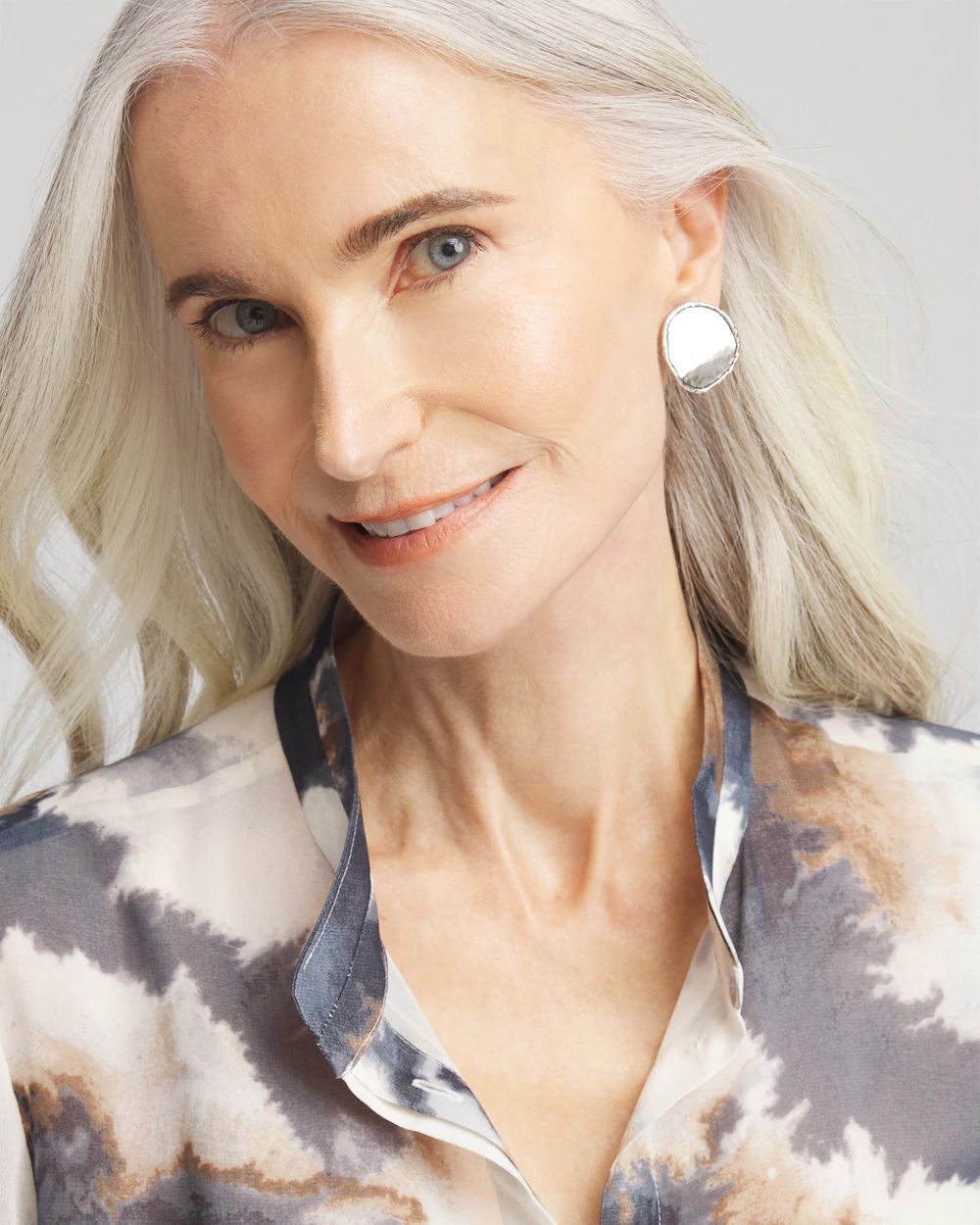 No Droop™ Silver Tone Clip-On Earrings