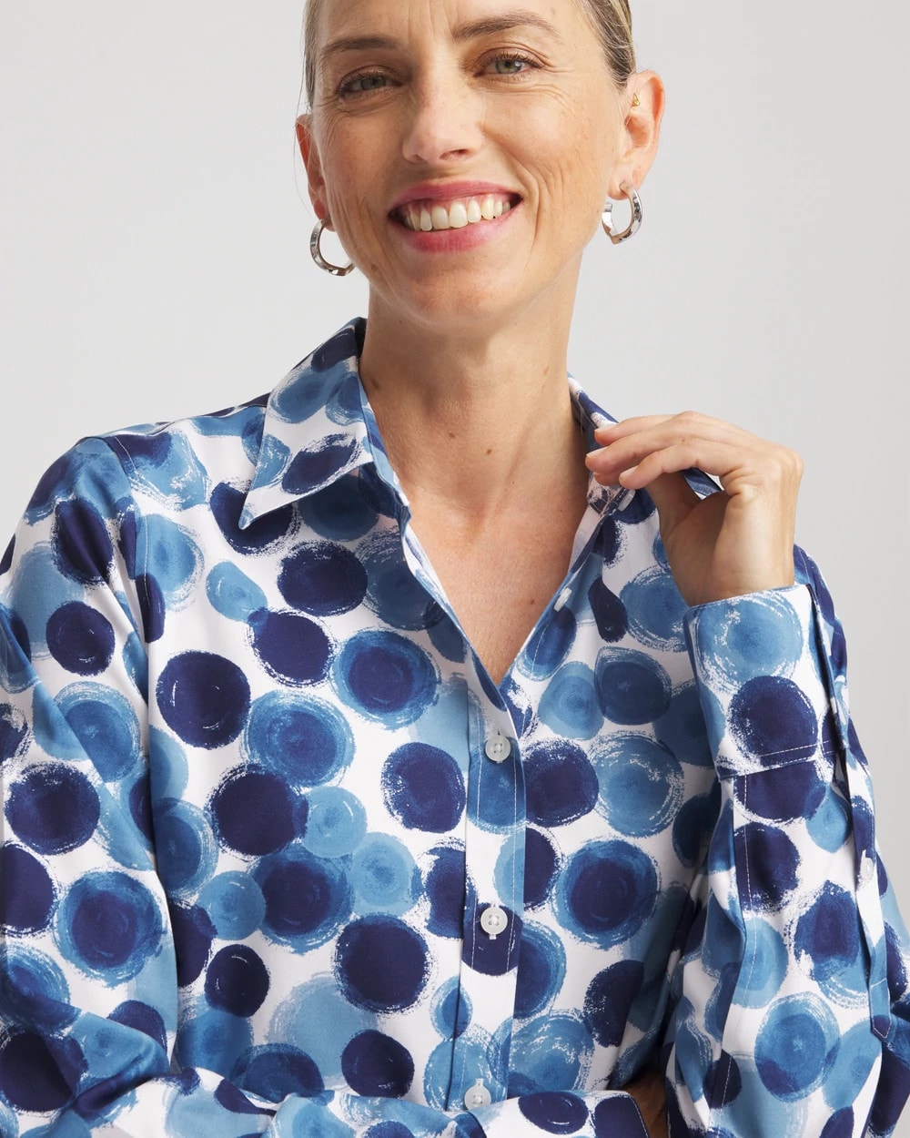 No Iron™ Printed Sateen Shirt