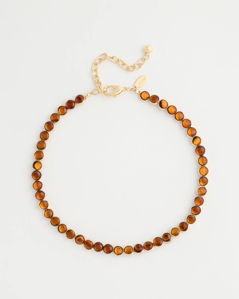 Short Orange Collar Necklace