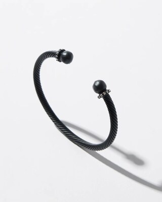 Black Cuff Bracelet