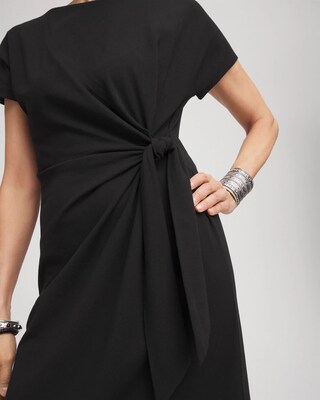 Dolman-Sleeved Side-Tie Dress