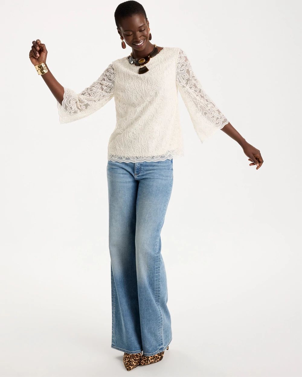 Lace Applique Popover Top click to view larger image.