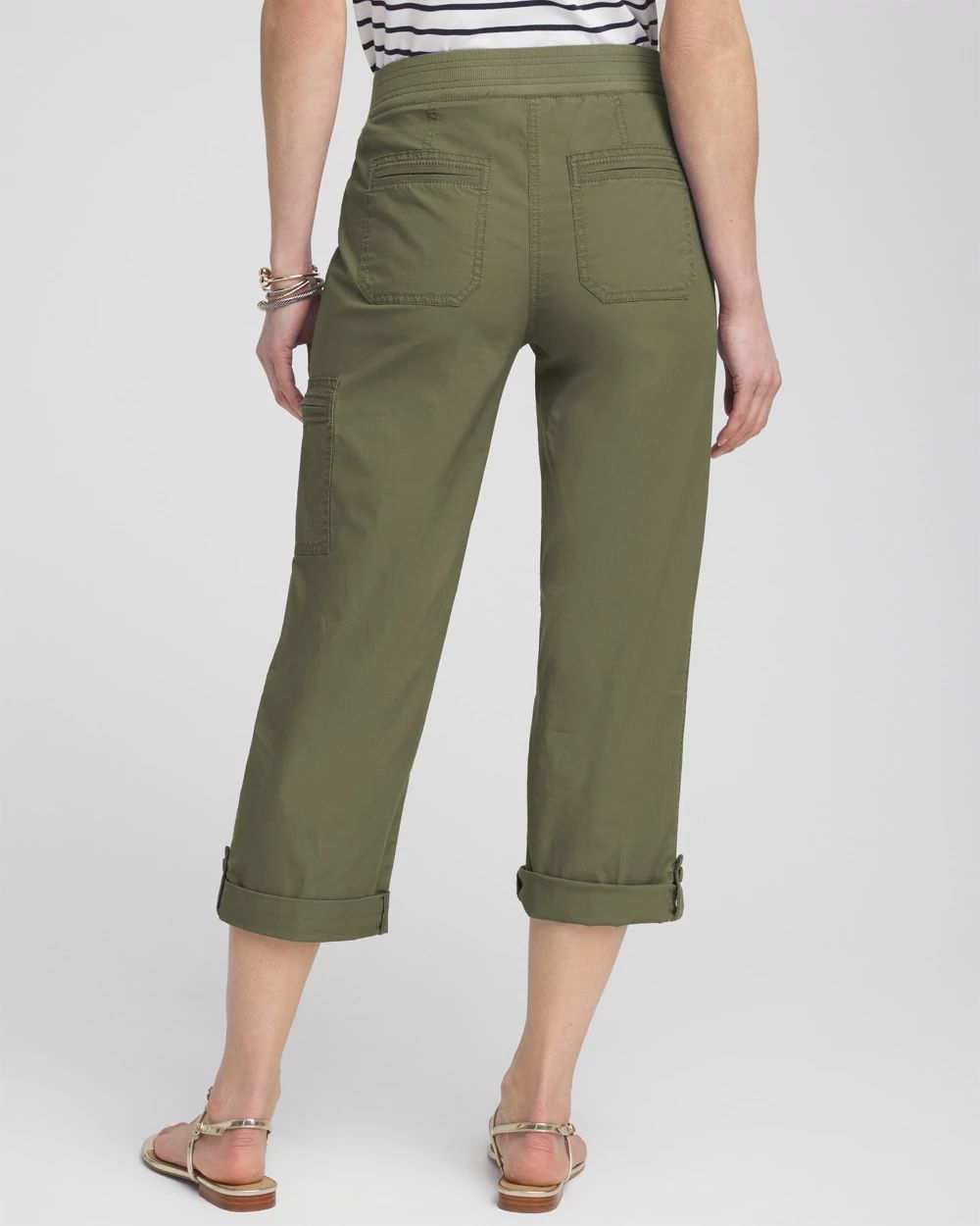 Poplin Cropped Pants
