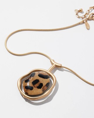 Animal Print Modern Pendant Necklace