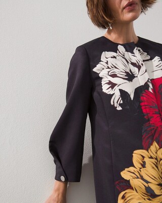 Floral Faille Topper