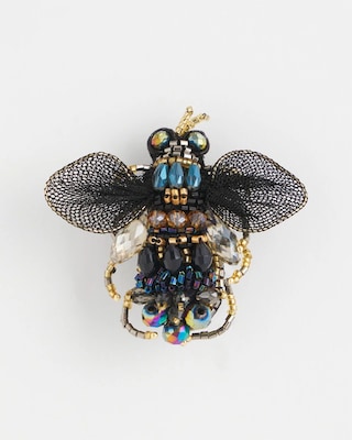 Beaded Bee Brooch