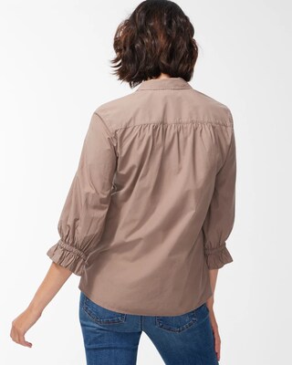 Poplin Pintuck Shirt