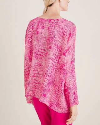 Black Label Silk-Blend Anyway Top
