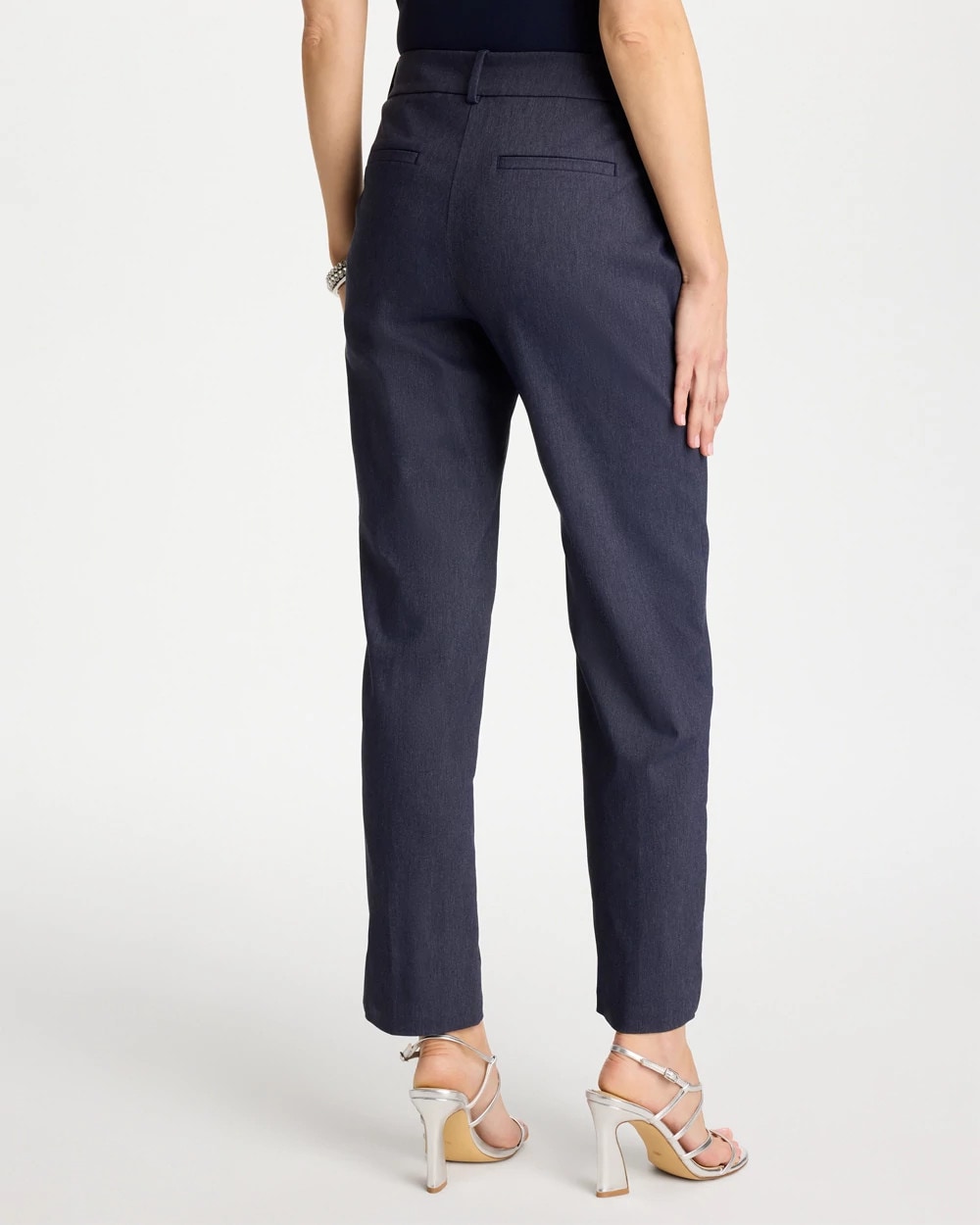 Emme Fly Front Straight Ankle Pants
