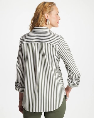 No Iron™ Stretch Striped Shirt click to view larger image.