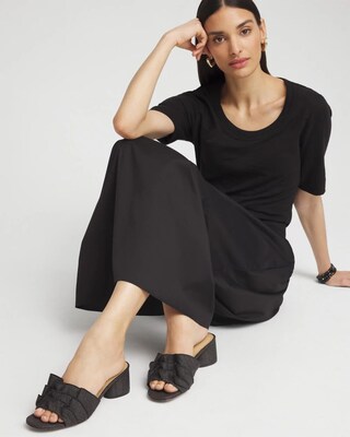 Raffia Ruffle Heels