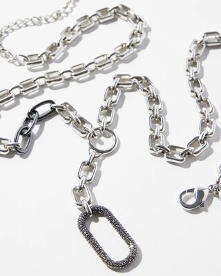 Pavé Y-Necklace