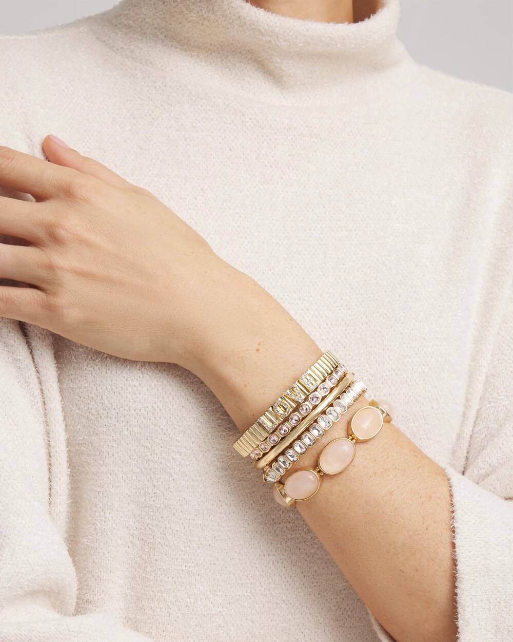 Quartz Stone Stretch Bracelet