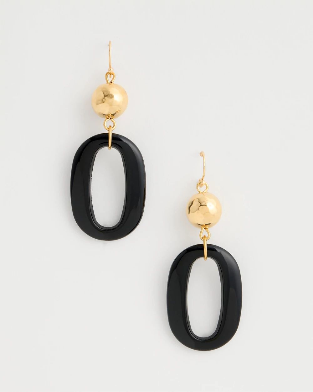 Oval Drop Earrings