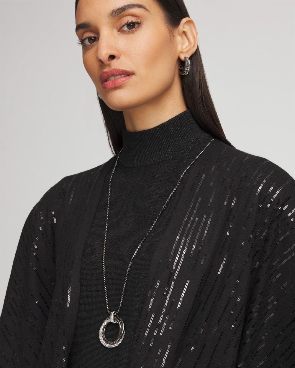 Adjustable Pavé Pendant Necklace