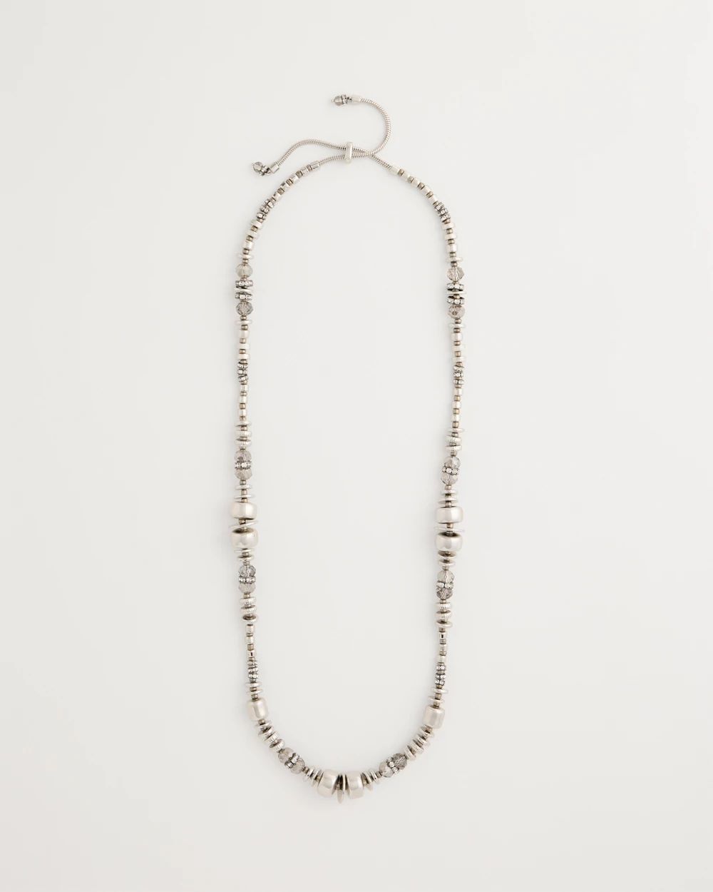 Cut Ice Collection Long Single-Strand Necklace