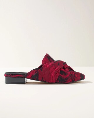 Rose Jacquard Mules