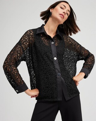 Black Label Button Down Jacket