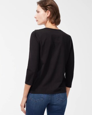 3D Floral Applique Tee