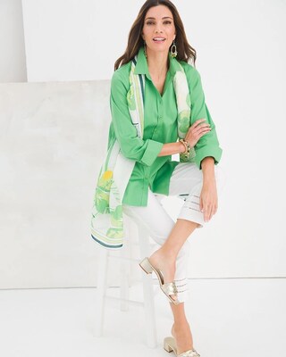 Brigitte So Slimming Eyelet Hem Crops