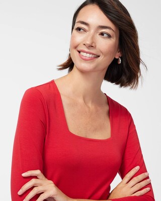 Touch of Cool Square Neck Tee