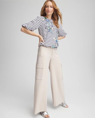 Cargo Wide Leg  Pants click to view larger image.