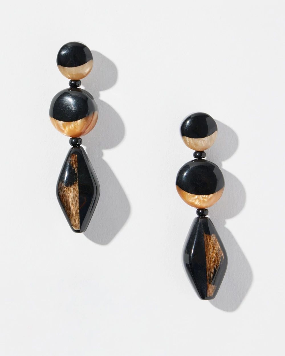 Animal Print Drop Earrings