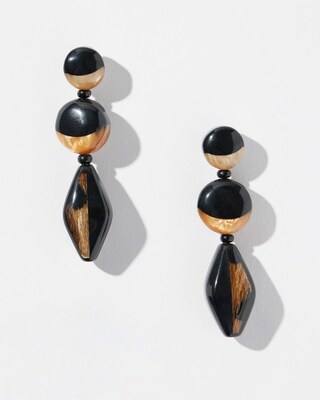 Animal Print Drop Earrings