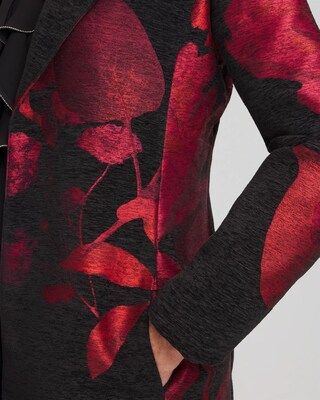 Red Floral Jacquard Topper click to view larger image.