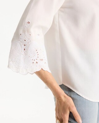 Tencel™ Denim Eyelet Shirt click to view larger image.