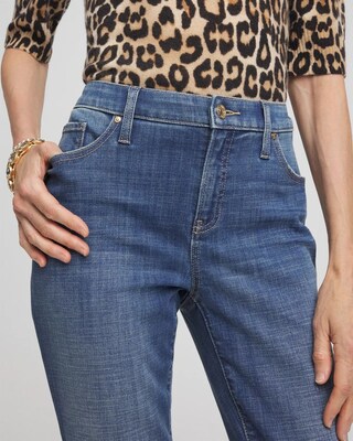 Girlfriend Slim Cropped Jeans click to view larger image.