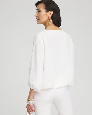 Chiffon Bubble Hem Top