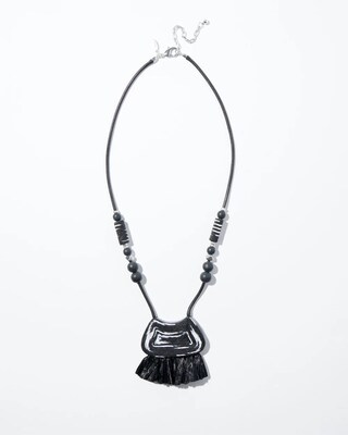 Raffia Pendant Necklace