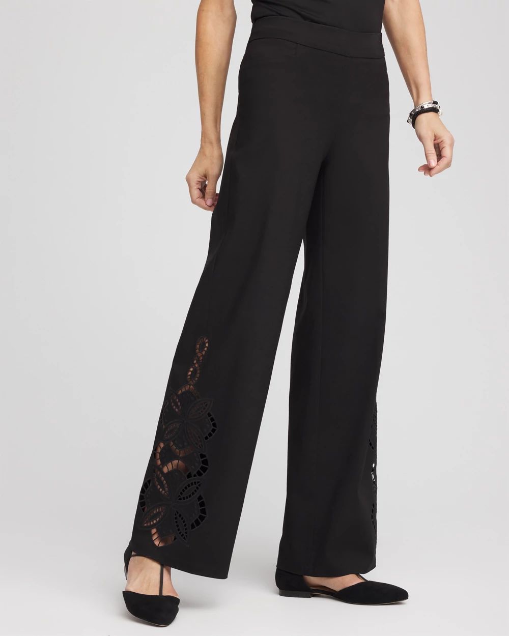 Petite Brigitte™ 180 Cut Out Wide-Leg Pants
