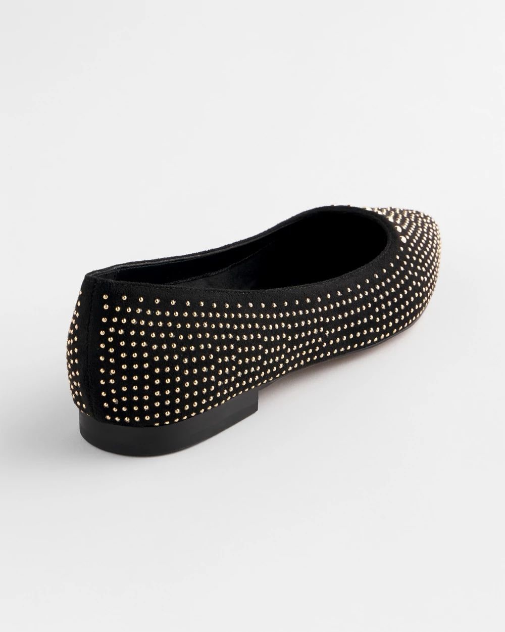 Suede Studded Flats