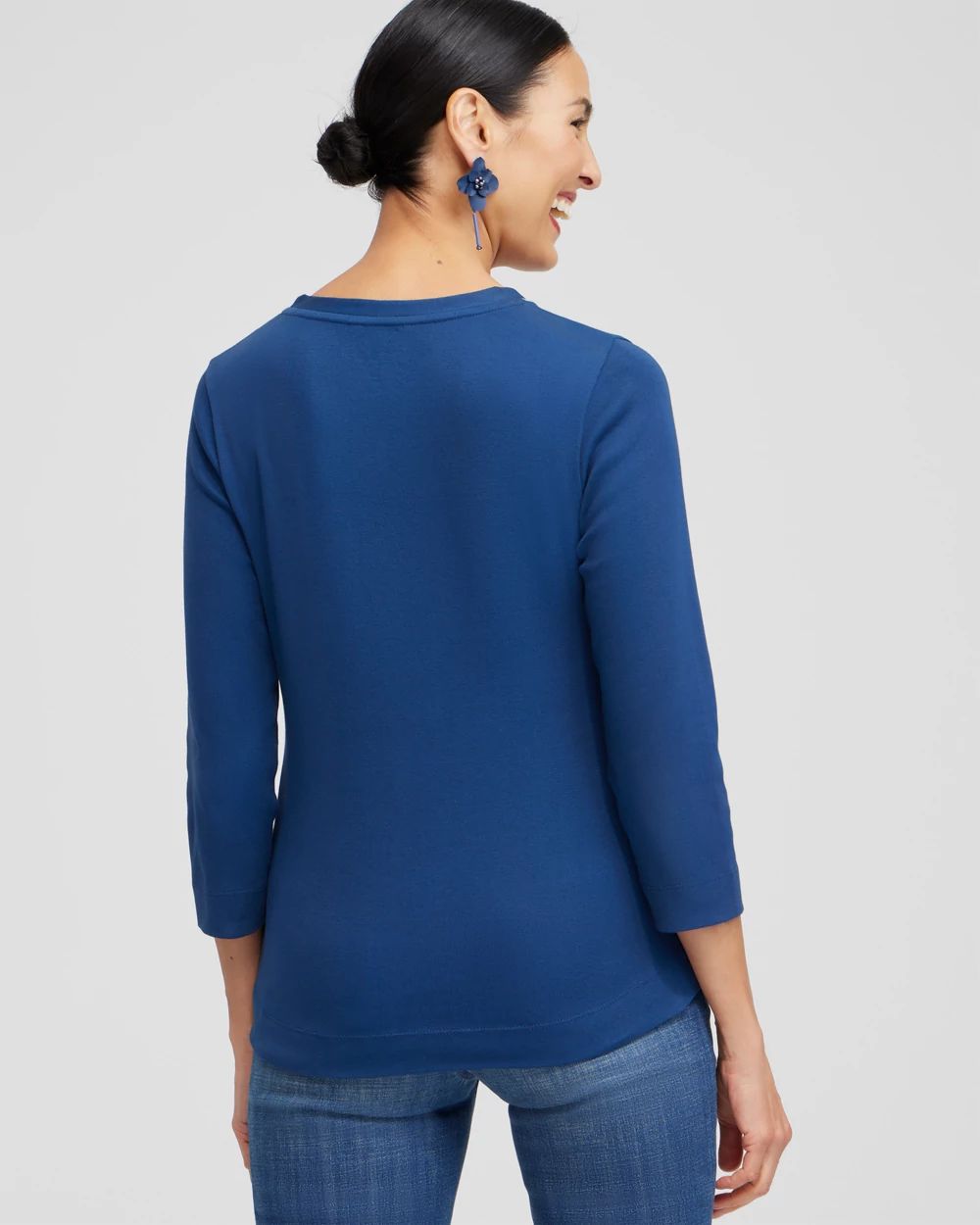 Caviar Bead 3/4 Sleeve Tee