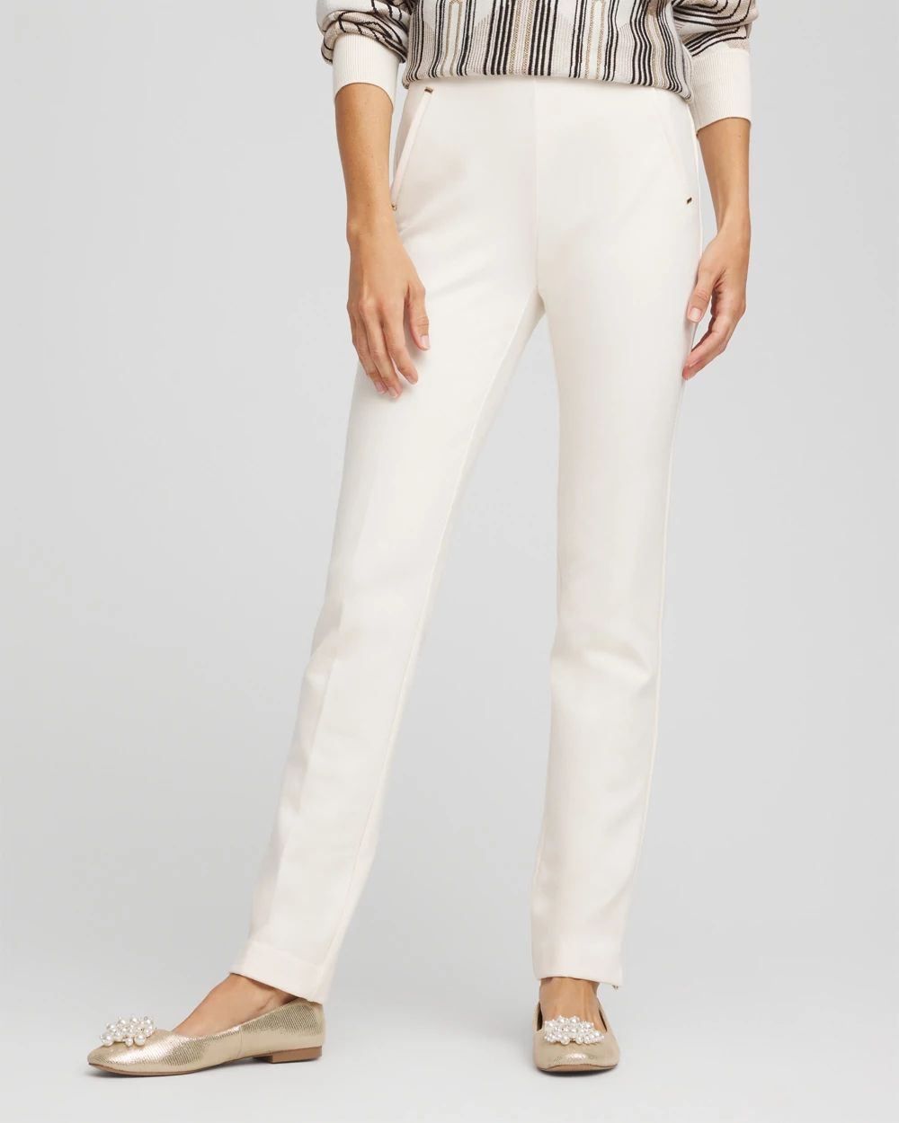 Petite Juliet Slim Trim Detail Pants