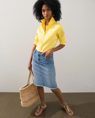 No Iron Stretch Collared Shirt