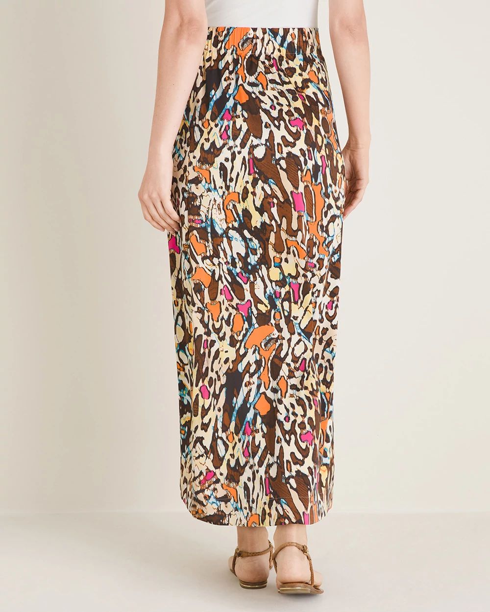 Animal-Print Sarong Skirt